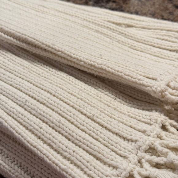 Express Cardigan Sweater Boho Cottage Minimalist Coastal Romantic Ivory Medium - Picture 7 of 8